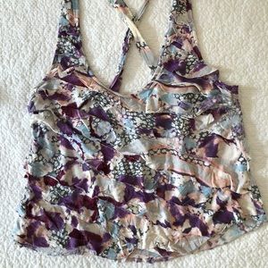 Layered top crossed back